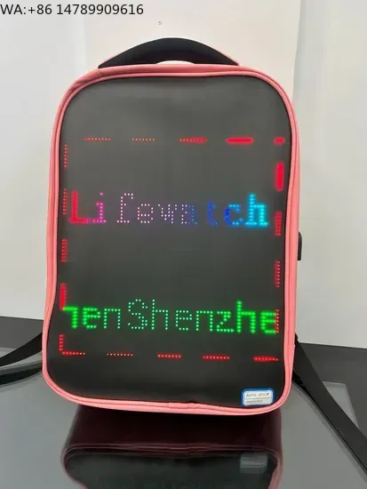 Custom Waterproof LED DisplayWaterproof Backpack Customizable DIY For Outdoor Video Advertising 1-Year Digital Poster LCD Displa