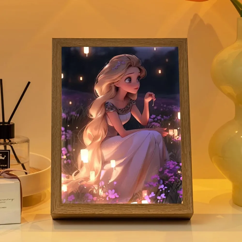 

Anime Peripheral Cartoon Cute Princess High Definition Painting LED Light Picture Bedroom Atmosphere Decoration Festivals Gift