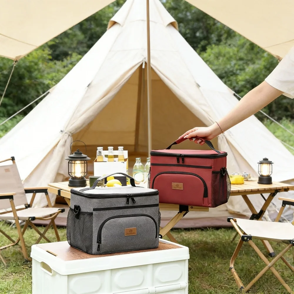 

Outdoor Waterproof Insulated Bag PEVA Leak-proof Picnic Beer Lunch Bag Large Capacity Camping Food Storage Box