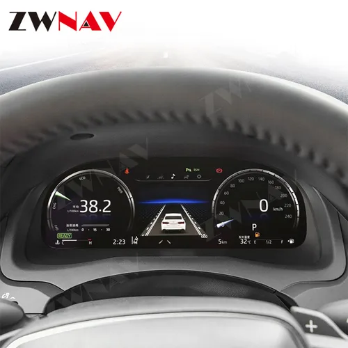 Cockpit numérique Android pour Toyota Camry, 8e génération, nouvel écran LCD complet, panneau d'affichage de voiture Prada, compteur de vitesse