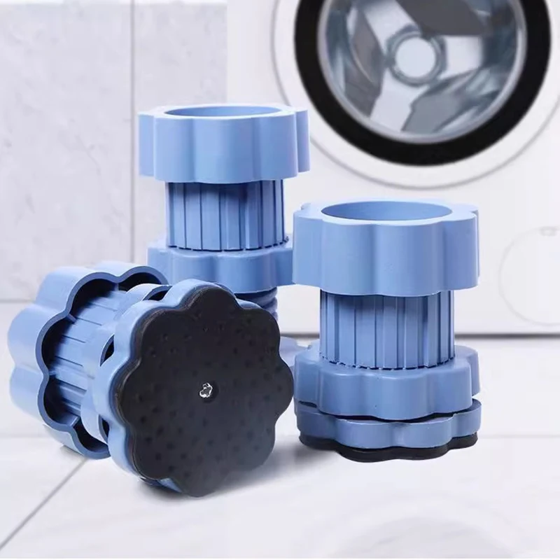

4PCS Universal Heightening Pad For Washing Machine Base Anti Vibration Pads Washing Machine Rubber Feet Mat Anti-vibration