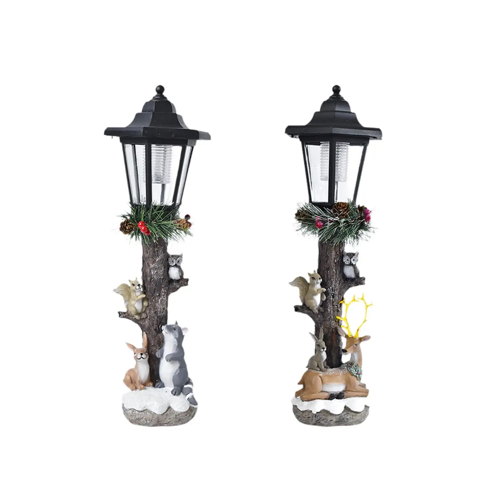 Garden Statue with Solar Lights Housewarming Gifts Garden Decor Lovely Landscape Lamp for Lawn Garden Outside Courtyard Yard