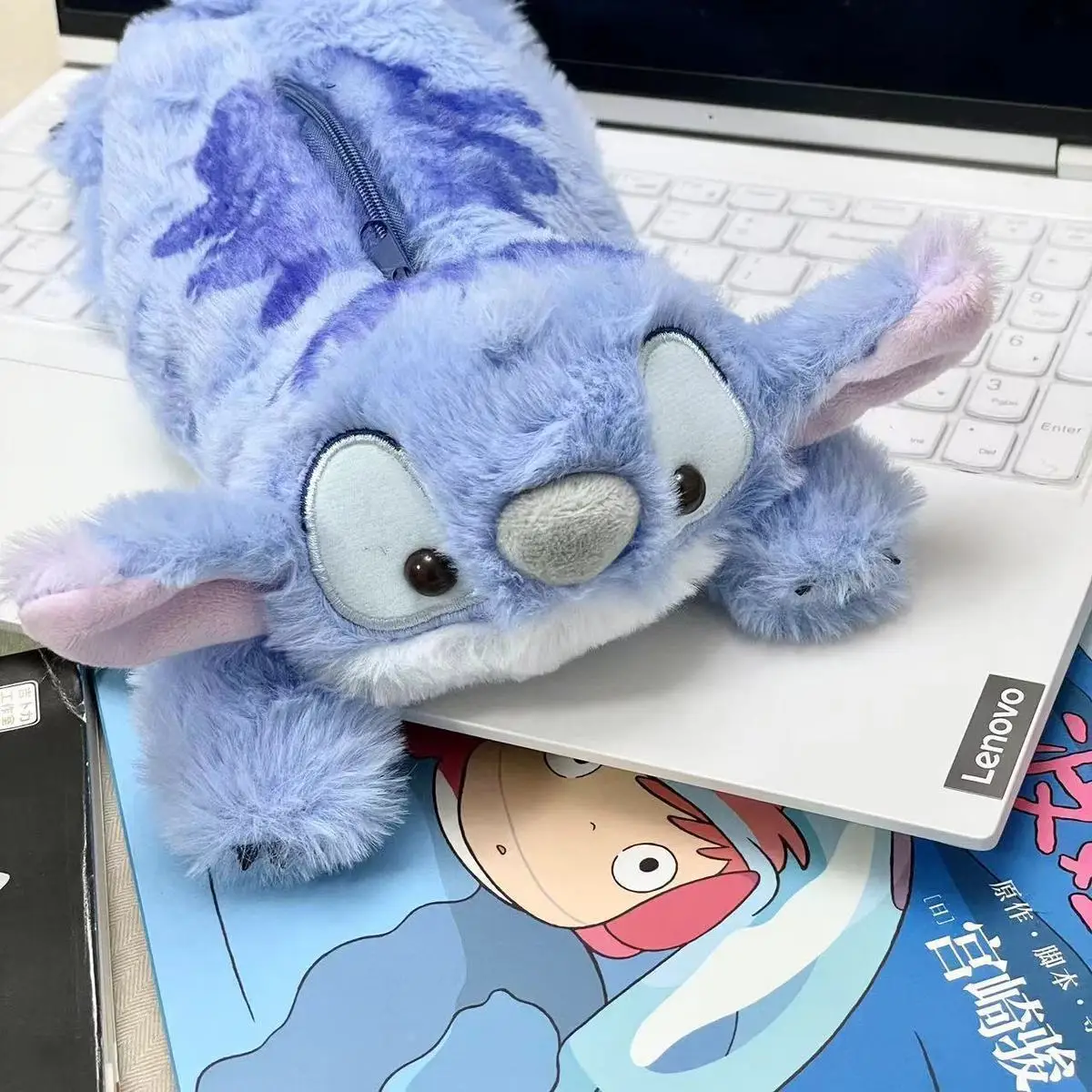 Stitch Plush Cute Pencil Case Disney Anime Kawaii Pen Bag Kids School Home Stationery Box Lilo & Stitch peluche borse giocattolo regalo per bambini