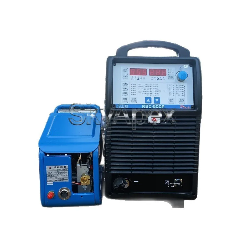 NBC-500P Plus Pulse MIG Welder CO2 Gas Shielded Industrial Low Spatter 500A Aluminum Welding Machine