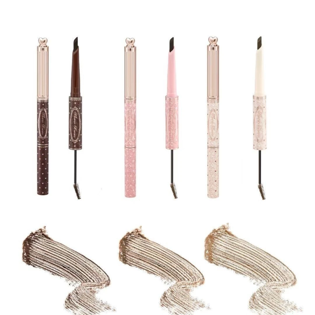 Flower Knows The Sweetie Bear Collection Dual-Ended Brow Gel und Pencil Extrem dünnes Augenbrauen-Gel, wasserfeste Make-up-Kosmetik