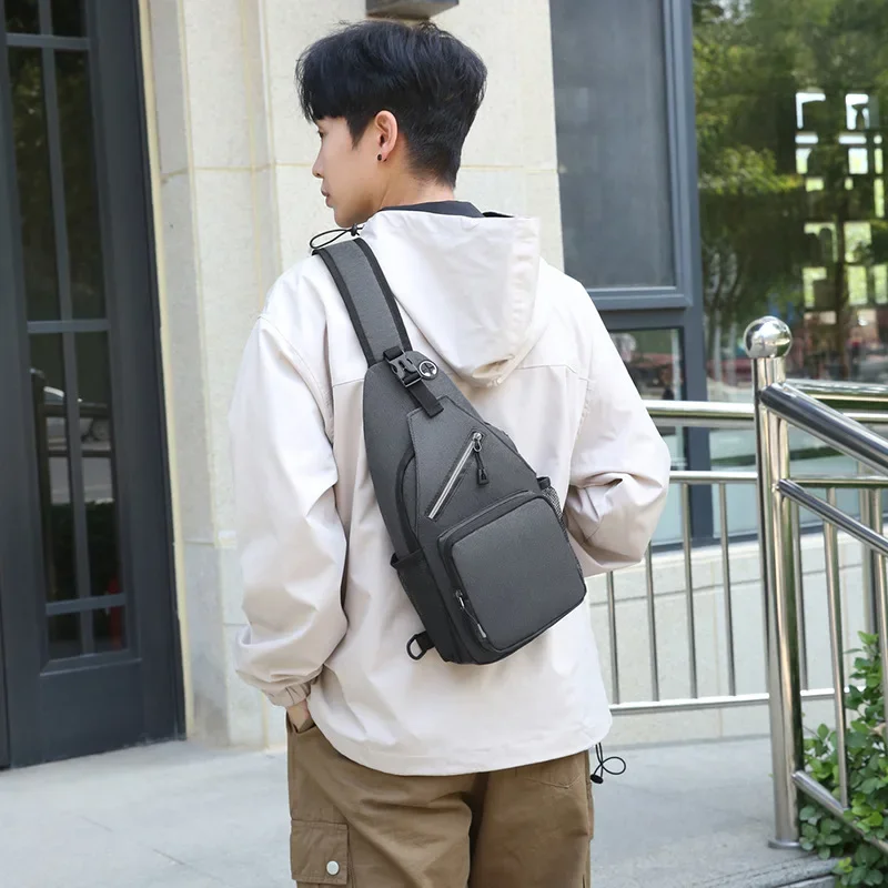 Bolso de pecho de tela Oxford para hombres y mujeres, bolsos de hombro multifunción, mochilas de viaje de ocio al aire libre