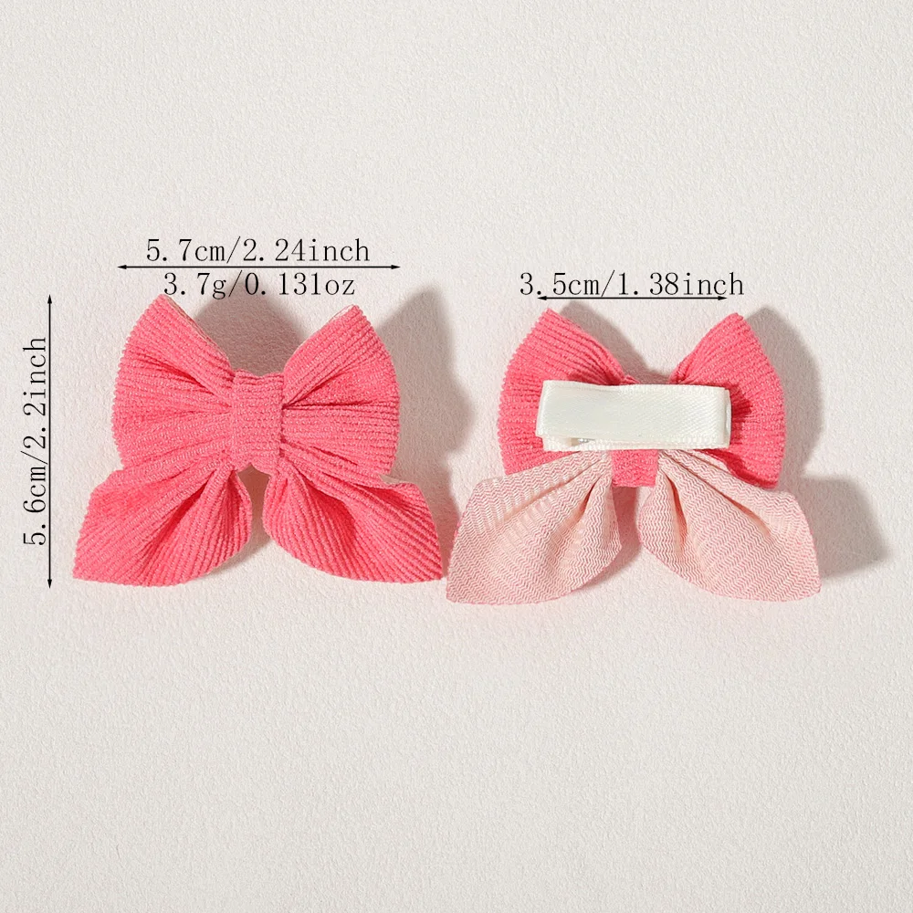 4/10 Stück Cord-Haarspangen für Kinder, Große Mädchen-Haarschleifen, Niedliche Haaraccessoires Geeignet für Kinder, Babys und Jugendliche – Detail 2