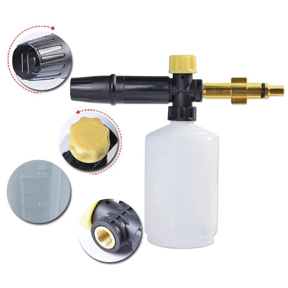 High Pressure Washer Soap Foamer Snow Foam Cleaner Car Washer Foam Generator Shampoo Cleaner for Huter M135-HP Pressure Washer