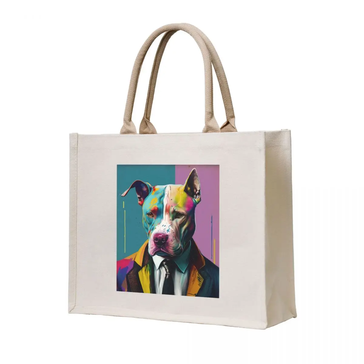 

Business Pittie Tote Bag bag for beach supermarket folding bag university shopper Woman shopper