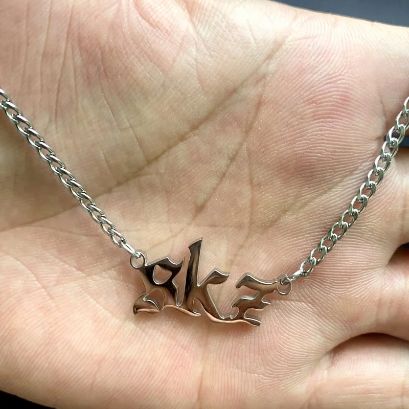 Handmade Exquisite Stainless Steel SKZ Necklace | SKZ Kpop idol member Product