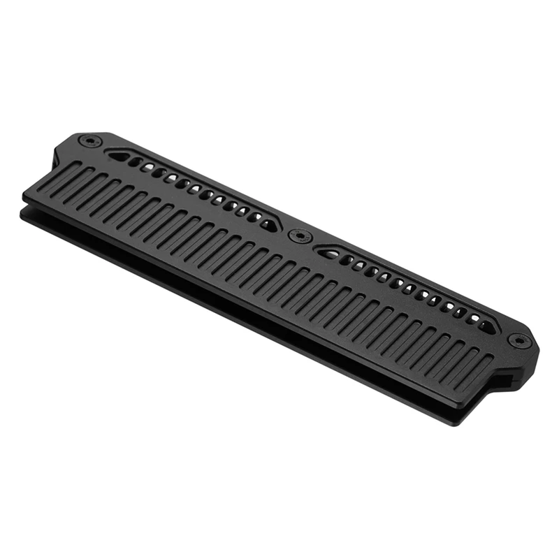 2X DDR4 DDR5 RAM Heatsink memori pendingin memori rompi pendingin aluminium dengan 9W konduktor panas gemuk silikon, HITAM