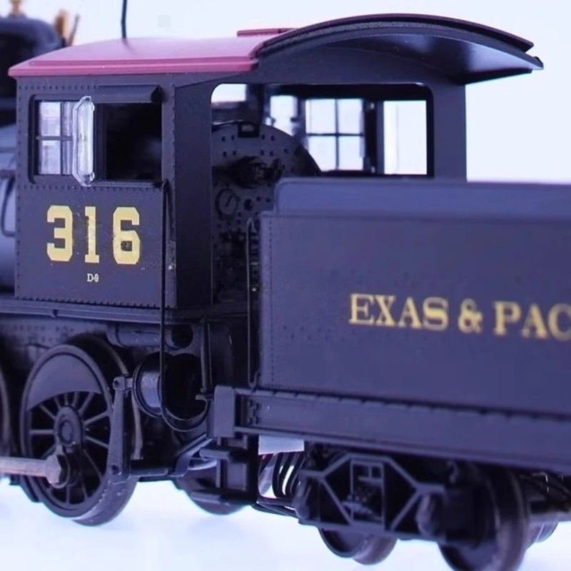HO ประเภท 1/87 ของเล่นรถไฟ American Series ล้อ 52 นิ้ว 4-6-0 รถจักรไอน้ําโลหะผสมล้อรถไฟของเล่นเด็กของขวัญ