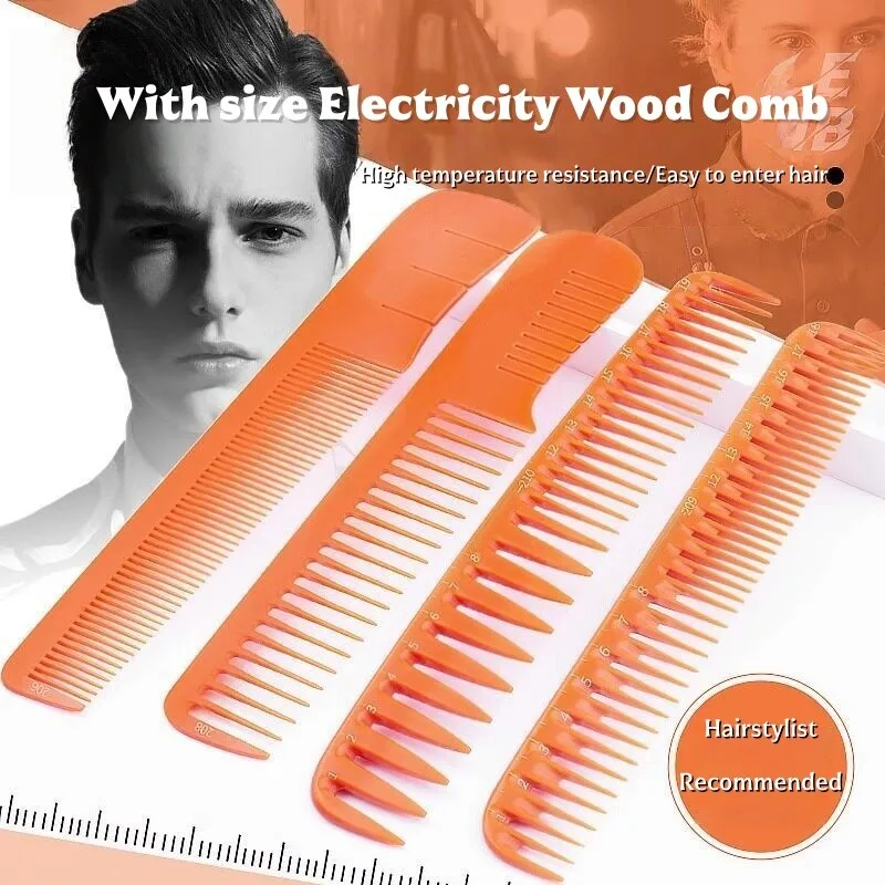 Hairstylist Specific Electricity Wood Comb For Men Women Long Short Hair Trimming Comb Hair Salon Professional Tools Hair Brush