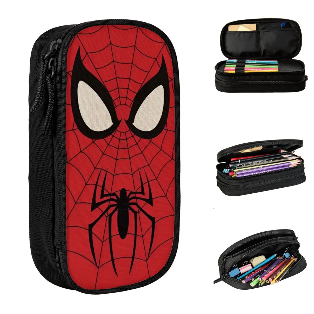 

Spider-man Pencil Cases Pencilcases Pen for Girl Boy Large Storage Pencil Bags School Supplies Cosmetic Stationery