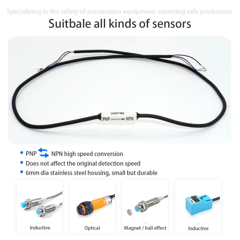 NPN PNP Sensor Signal Converter For Inductive Optical Magnet Proximity Switch PLC Transformer