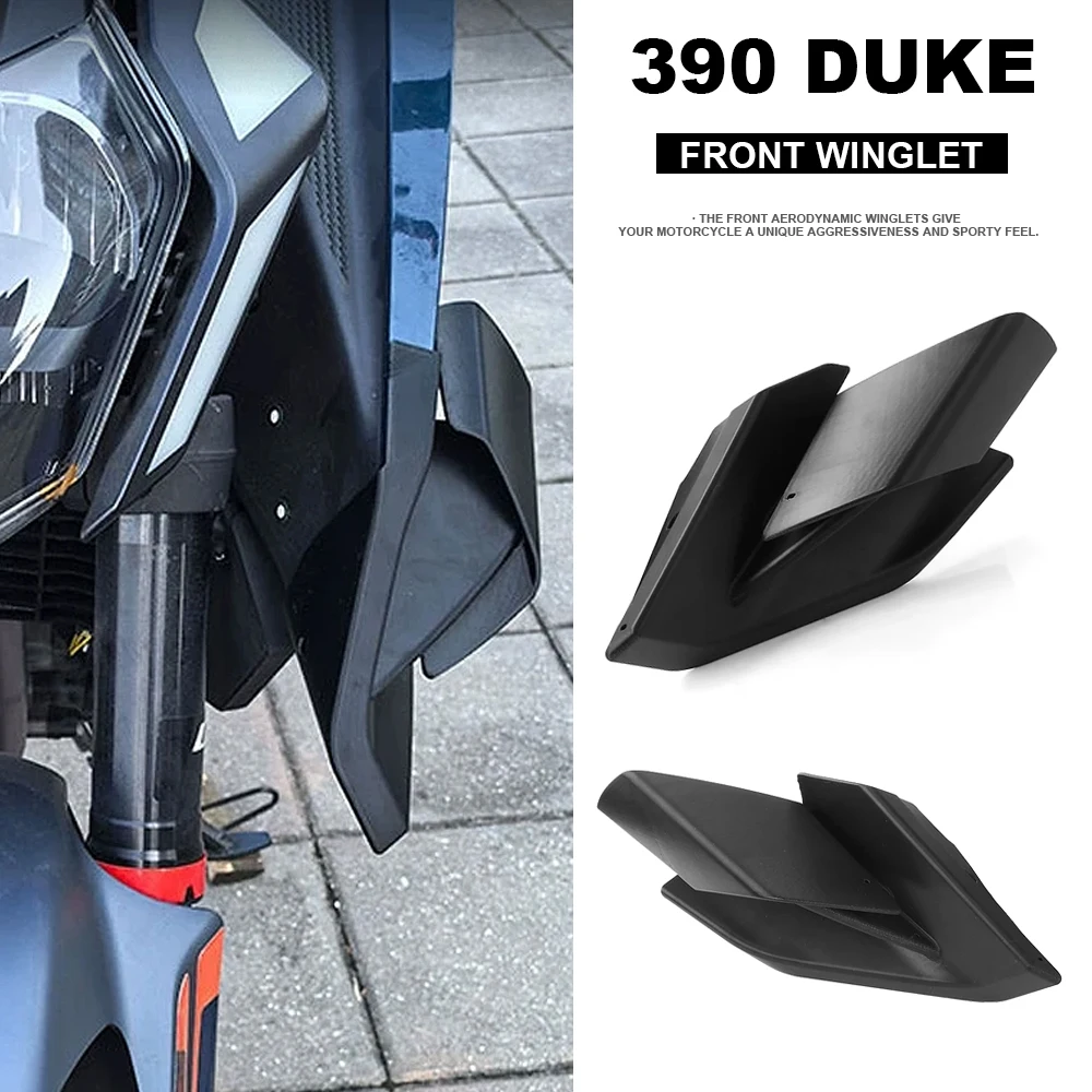 

390 DUKE Motorcycle Accessories Fairing Winglets Side Wing Protection Cover Black For 390 Duke 390Duke 2024