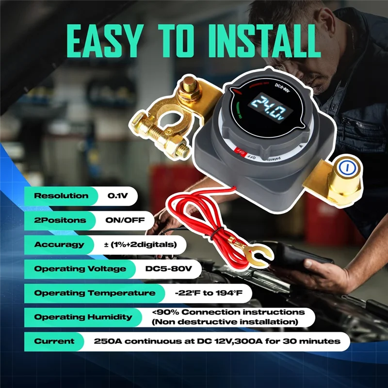 

Трендовый переключатель с вольтметром постоянного тока 5-80 В, выключатель включения, выключатель питания для морской лодки, автофургона, грузовика