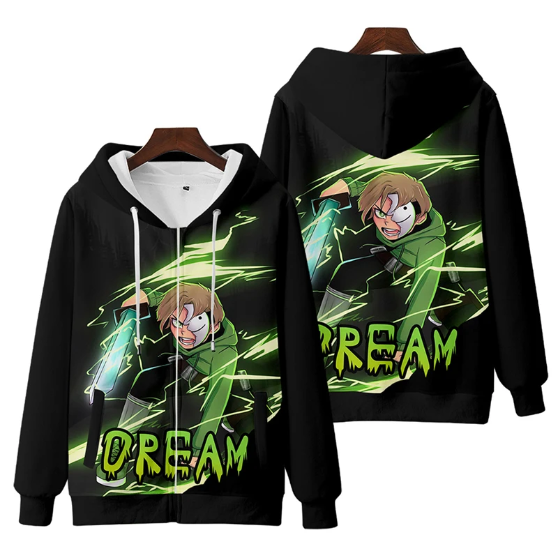 Game Dreamwashaken Same peripheral zipper sweater European and American trend Dream clothes hooded jacket for men
