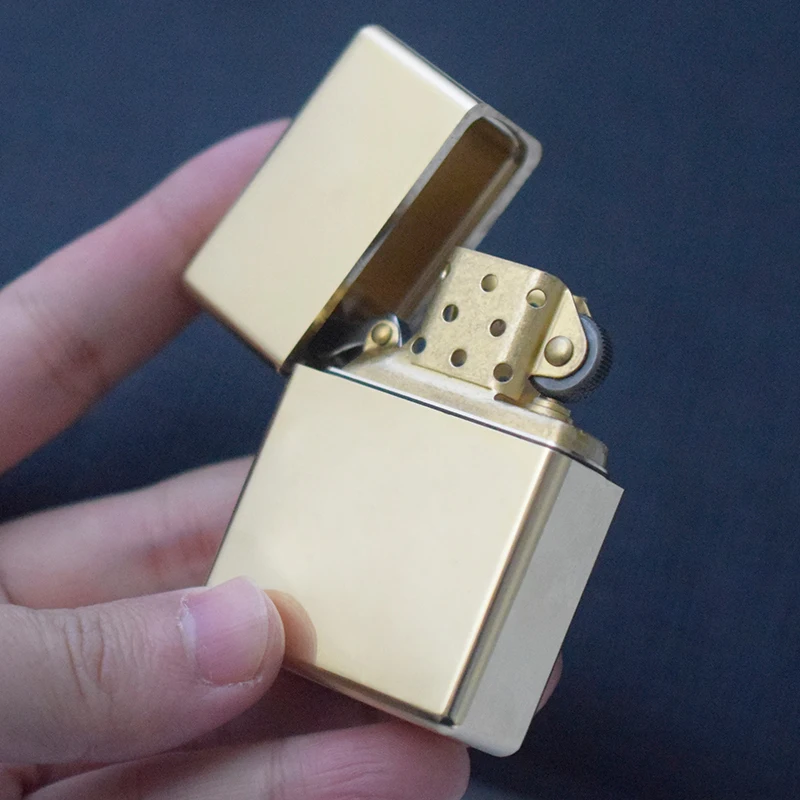 Zorro Heavy Duty Brass Kerosine Lighter Armor Thickened Waterproof 912S/915/538 Lighter DIY Collection Engraving Customization - Image 5
