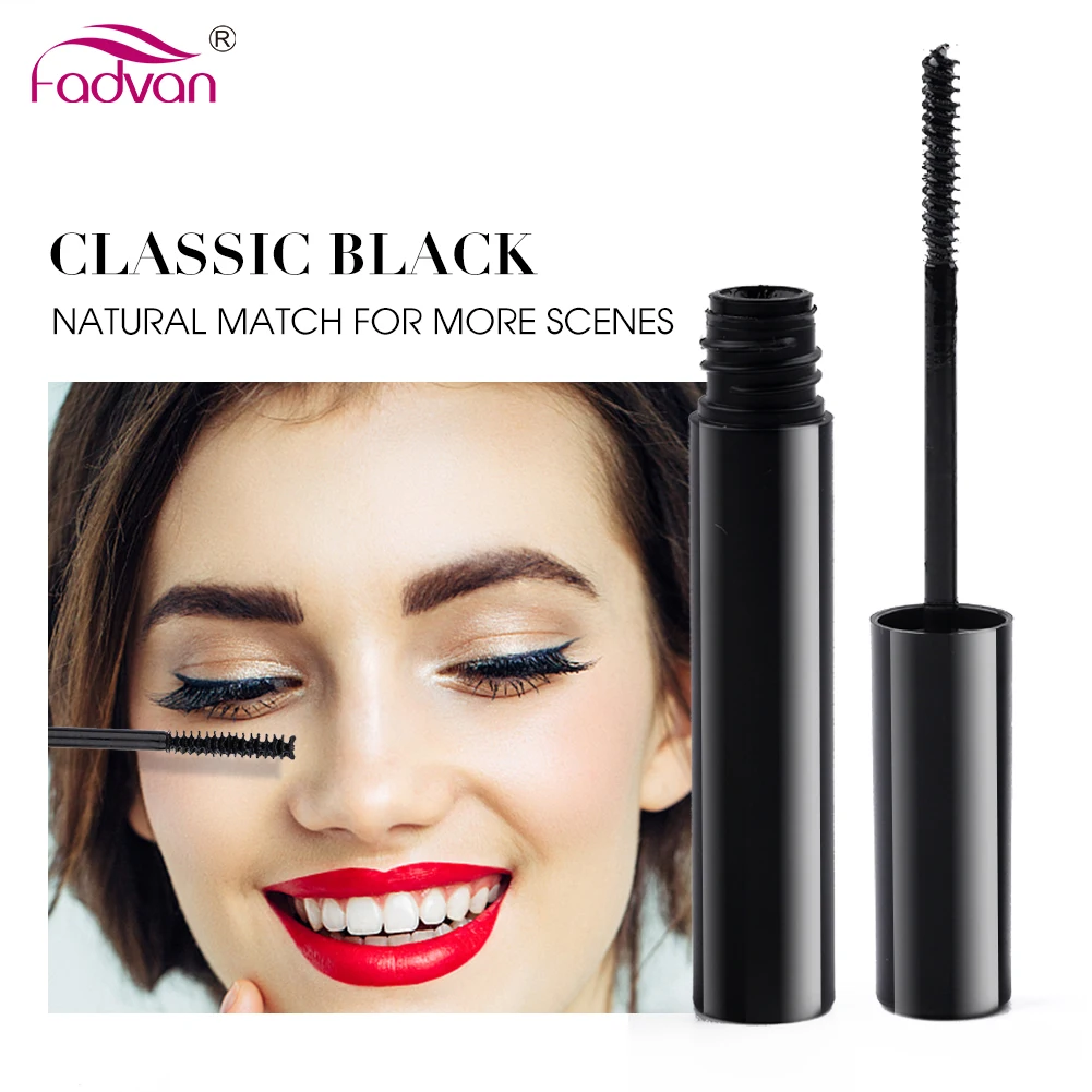 Fadvan Cluster Eyelashes Glue Mascara Bond and Sealer Dark Odor Free False Lashes Adhesive Kit for Eyelash Extension