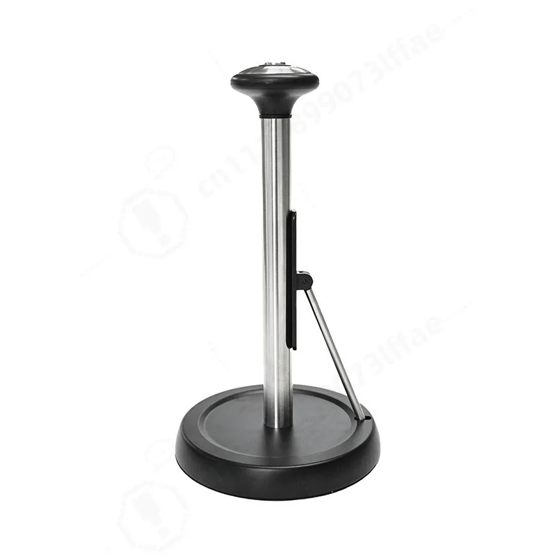Stainless Steel Kitchen Paper Towel Holder Vertical Stand Dispenser Rack For Disposable Cleaning Cloth Storage