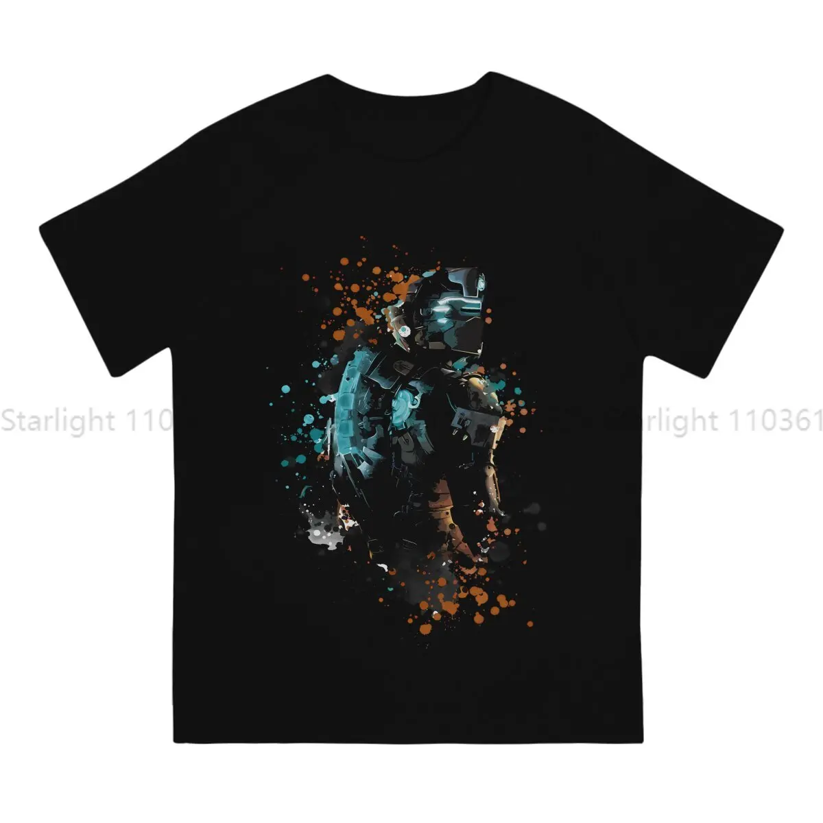 Dead Space TShirt Dark Splatter Elegant T Shirt Oversized Men Clothes New Design