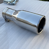 2.5 inch inlet 3 inch outlet Universal Exhaust Pipe 2.5 inch Modification Tail Throat Tail  Pipe Tailpipe 20cm Long Exhaust  Tip