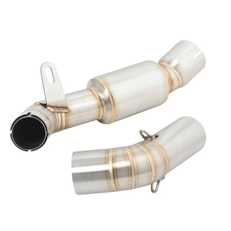 Slip On For Benelli Leoncino 800 Motorcycle Exhaust Escape Stainless Steel 51mm Middle Link Pipe Connect Original Muffler