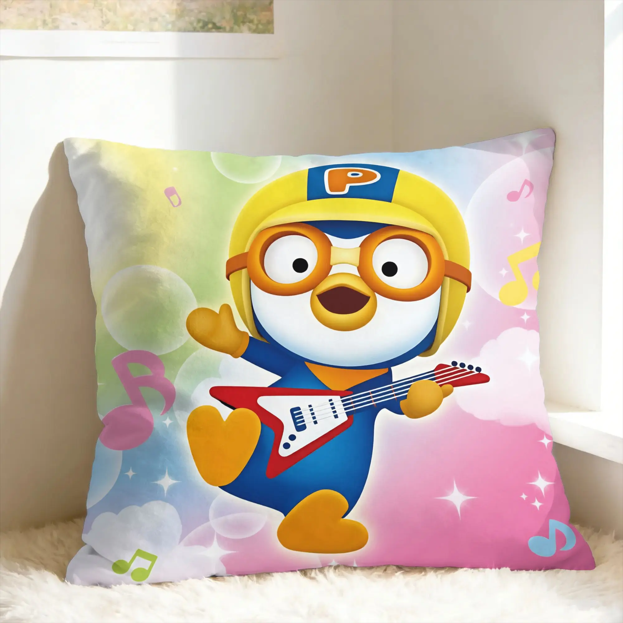 Cartoon P-PororoS Pillow Case  Soft Pillow Cover Morden Pillowcases For Office Car Home Decor
