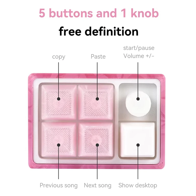DIY 3D Printing Mini Keyboards Kit DIY Mechanical Keyboard Button Customized, Print Model is Not Included, for Win-A14I