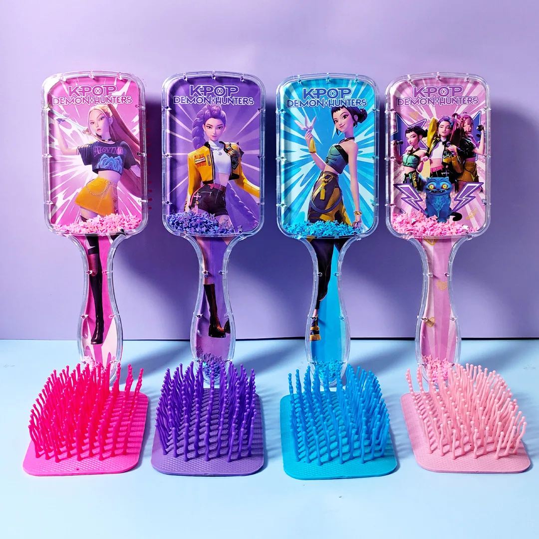 Cute Cartoon Girl Air Cushion Massage Comb Anti-Slip Detangling Hair Brush Styling Comb for Women Girls Birthday Party Gift