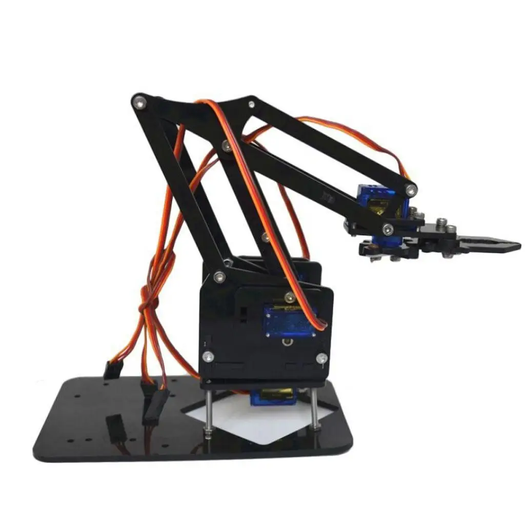 Diy Robot Arm Kit Graphics Programming Education Plastic Robotic Hand Model for Diy Python and Electronics Learning