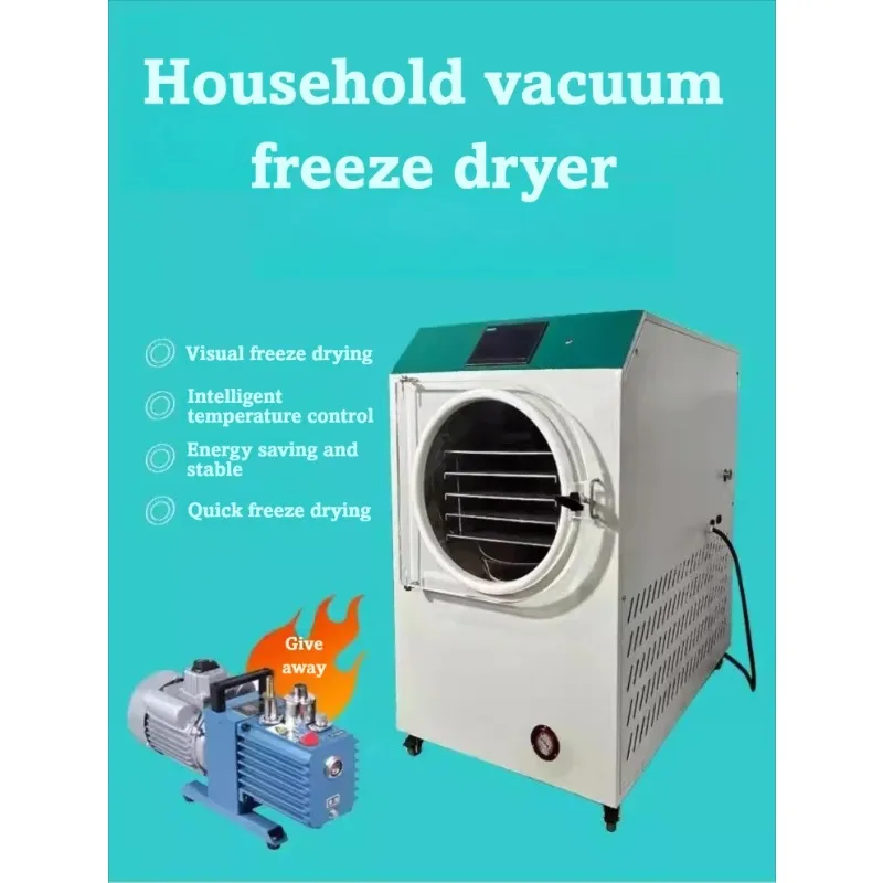 Household Small Commercial Machine Laboratory Pet Snacks Fruit and Vegetable Vacuum Frozen Food Dryer Freeze Drying Equipment