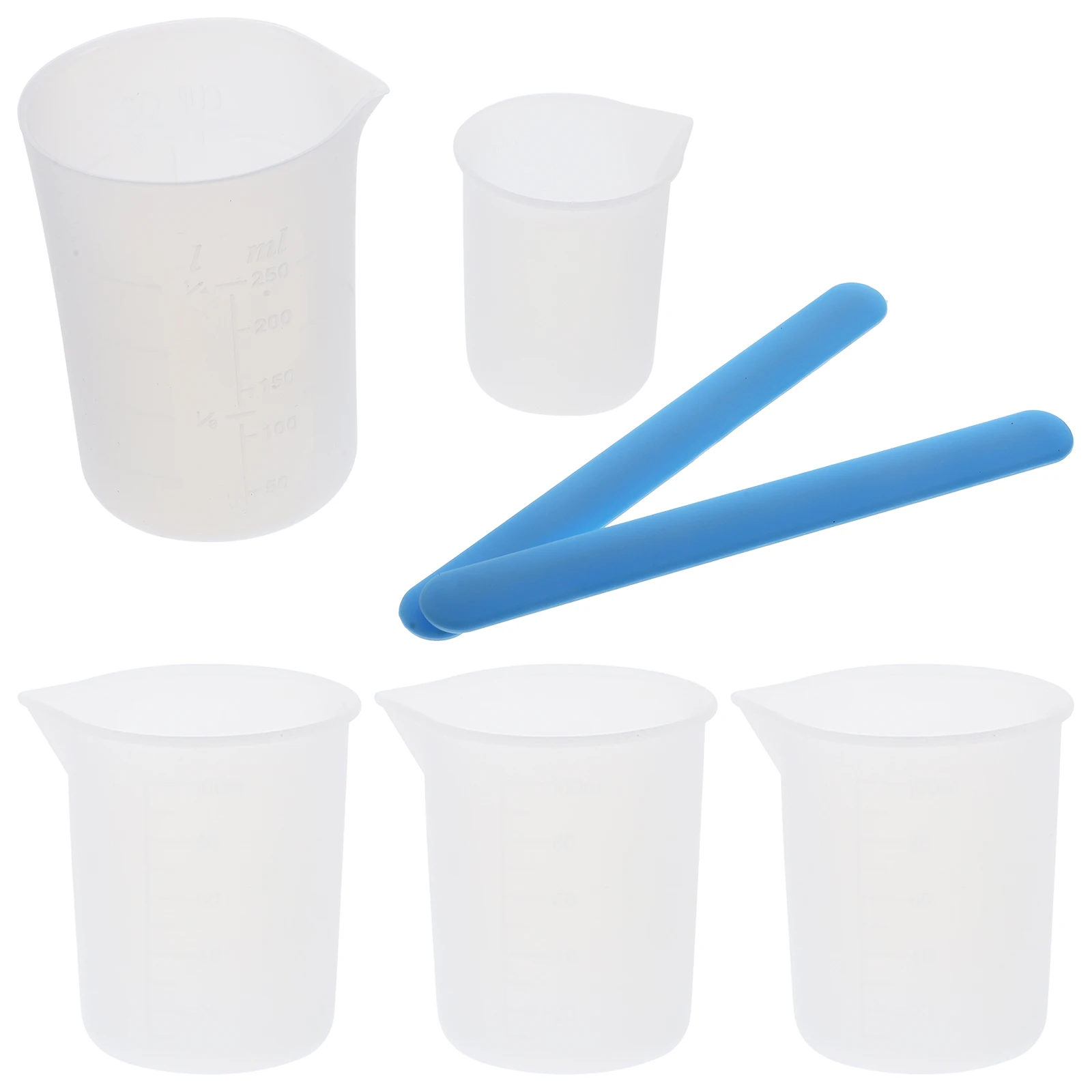 

Epoxy Resin Mixing Cups Silicone Measuring Tool Kit for DIY Crafts Crystal Epoxy Accessories H made Decorations Art Supplies