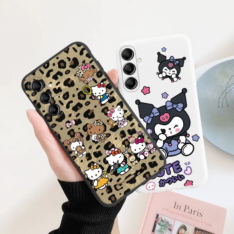 만화 Kuromi 키티 Cinnamoroll 귀여운 전화 케이스 삼성 A15 A25 A35 A55 A14 A24 A34 A54 M14 M15 M23 M34 M35 M54 M55 커버