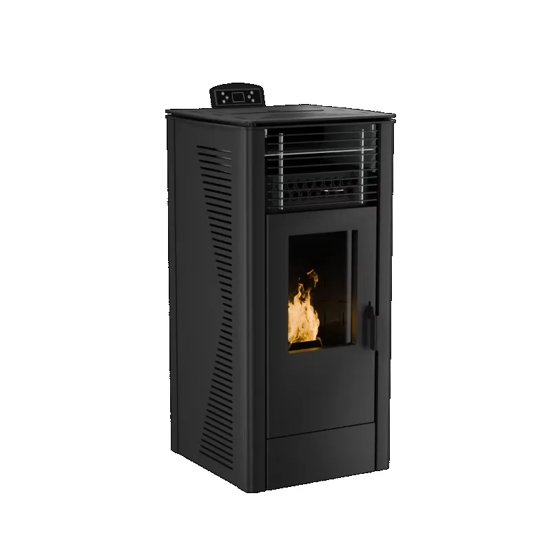 

Modern Indoor Steel Pellet Stoves Smokeless Remote Control Insert for Living Room Use