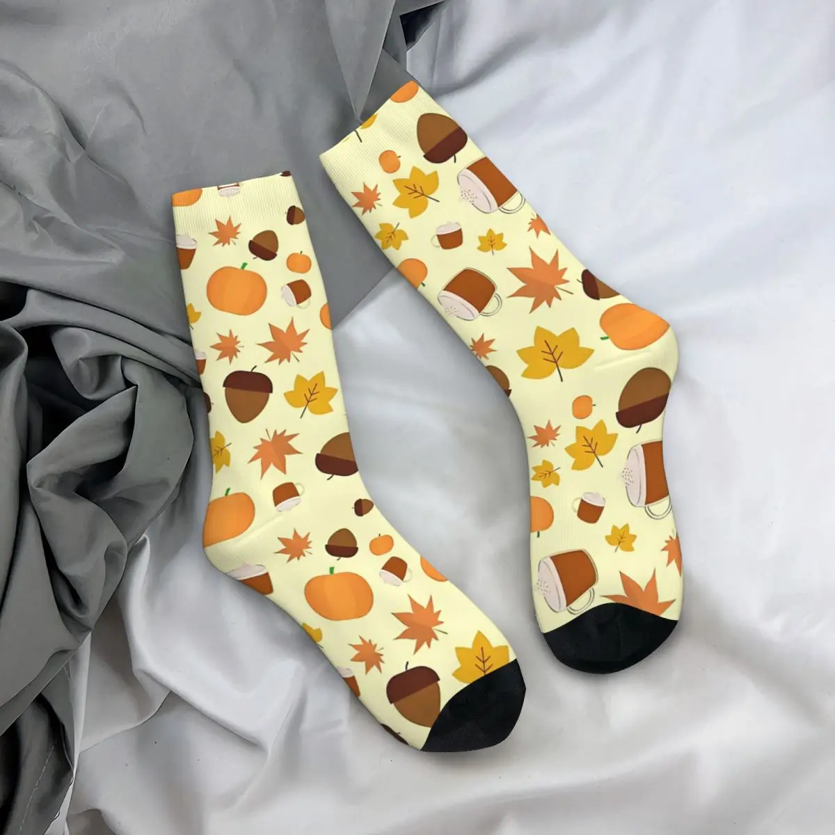 Calcetines ligeros de otoño y otoño para hombre y mujer, medias de tubo medio, informales, Harajuku, primavera, verano, Otoño e Invierno