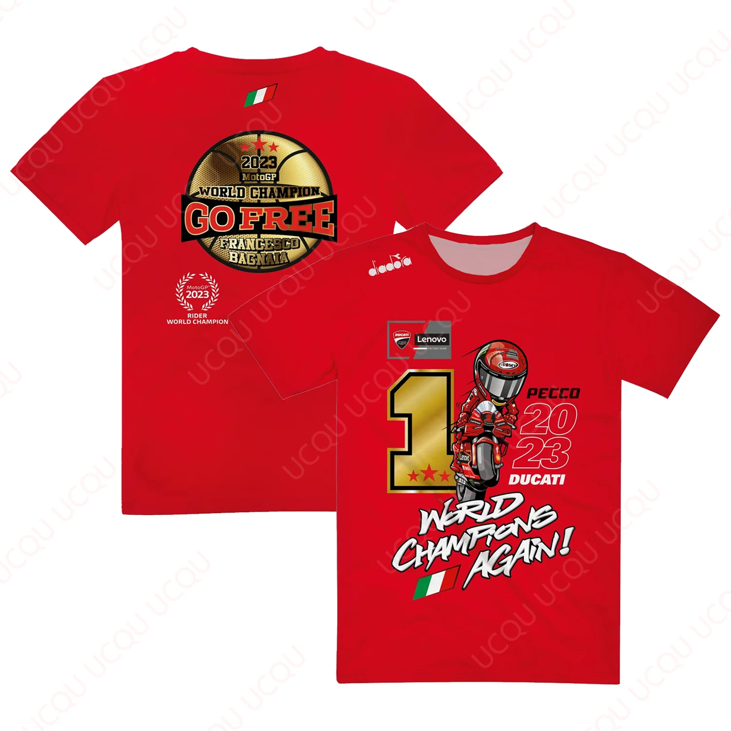 

2023 Moto World Champion T-shirt Outdoor Equipe Unisex Summer Rider Breathable Motorcycle T-shirt Fashion Cool Gift