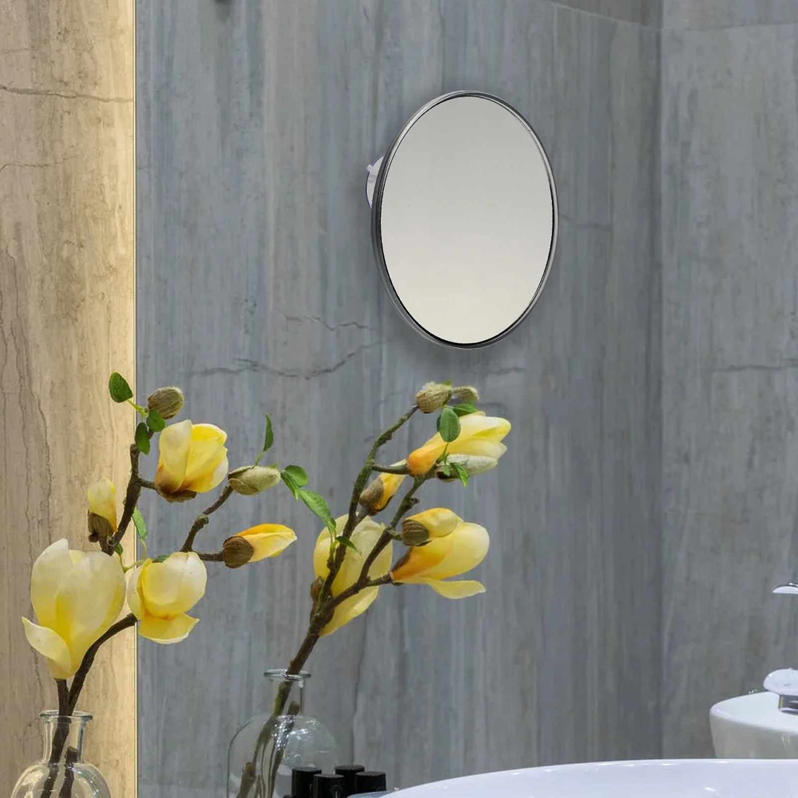 1 قطعة شفط كأس مرآة لوضع مساحيق التجميل 20x مرآة مكبرة المحمولة الحمام الغرور أداة للوجه الاستمالة رمش الحاجب