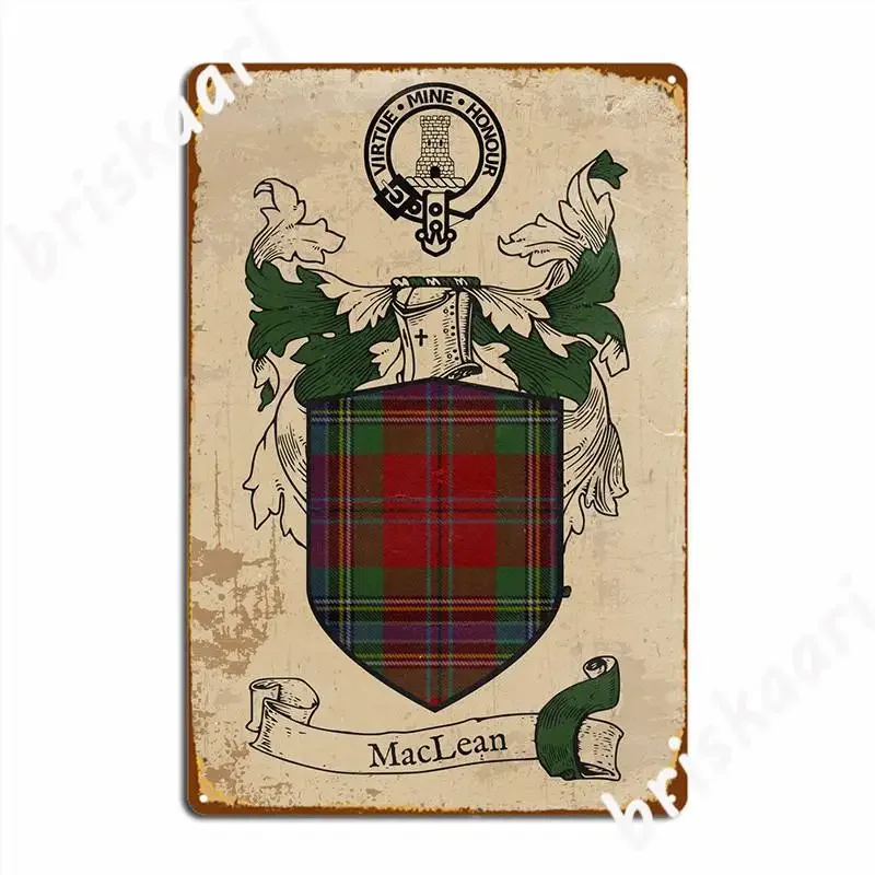 Clan Maclean Poster Metal Plaque Cinema Kitchen Plaques Design Pub Garage Tin Sign Poster