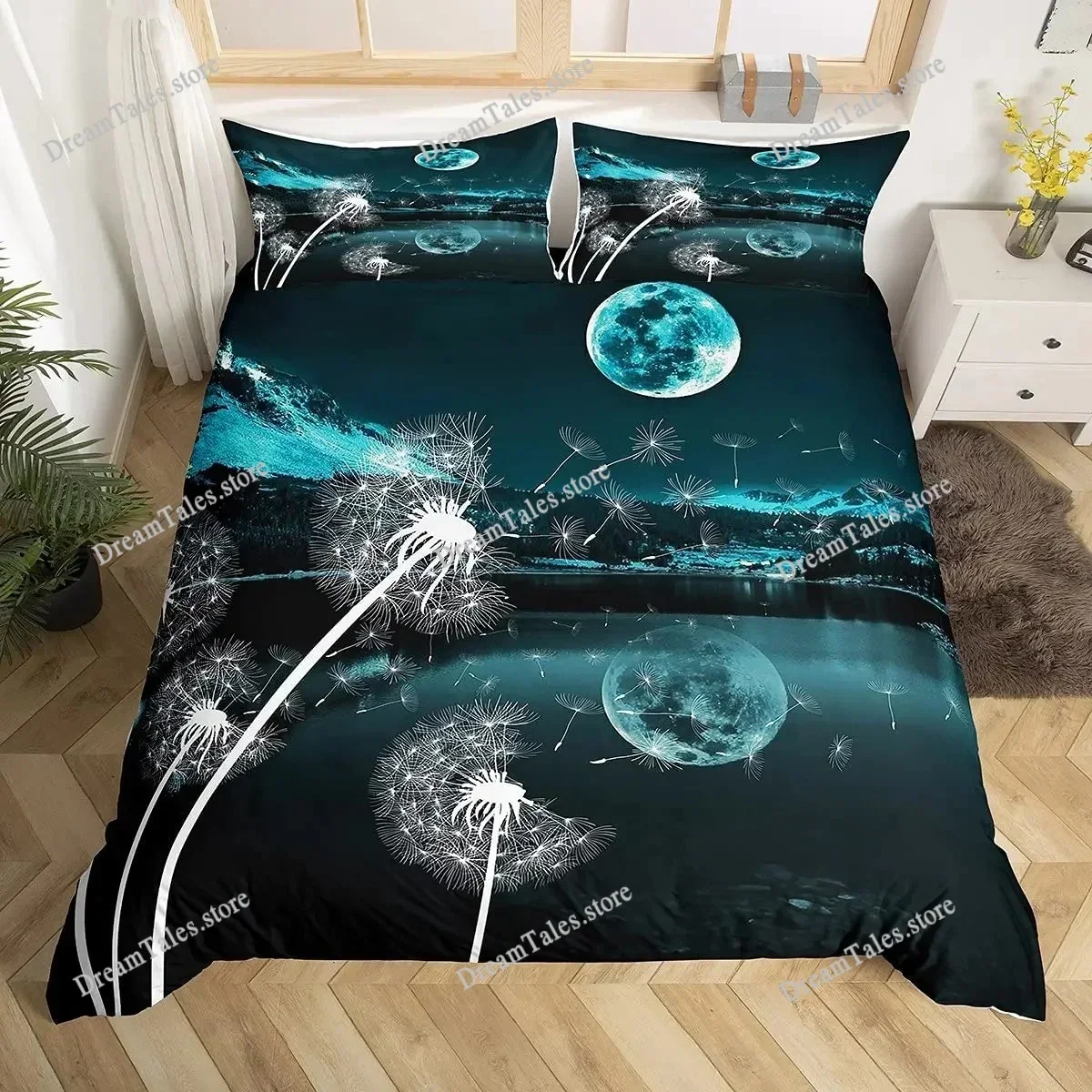 Duvet Cover Set Snow Mountain Iceberg Sunrise Sunset Bedding Set Microfiber Winter Natural Scenery Quilt Cover Single King Size9