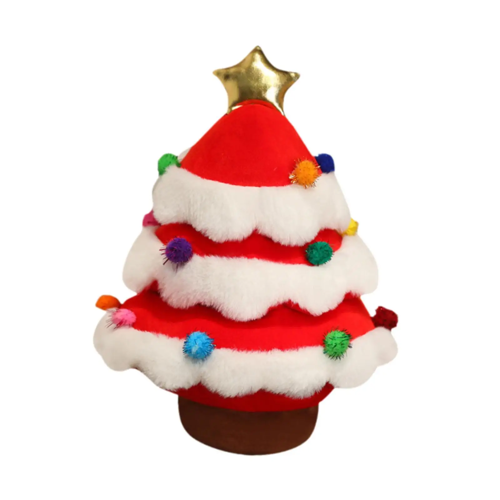 Christmas Tree Plush Lovely Home Decor Convenient Stuffed Christmas Tree Doll for Apartment Hotel Living Room Bedroom Ideal Gift