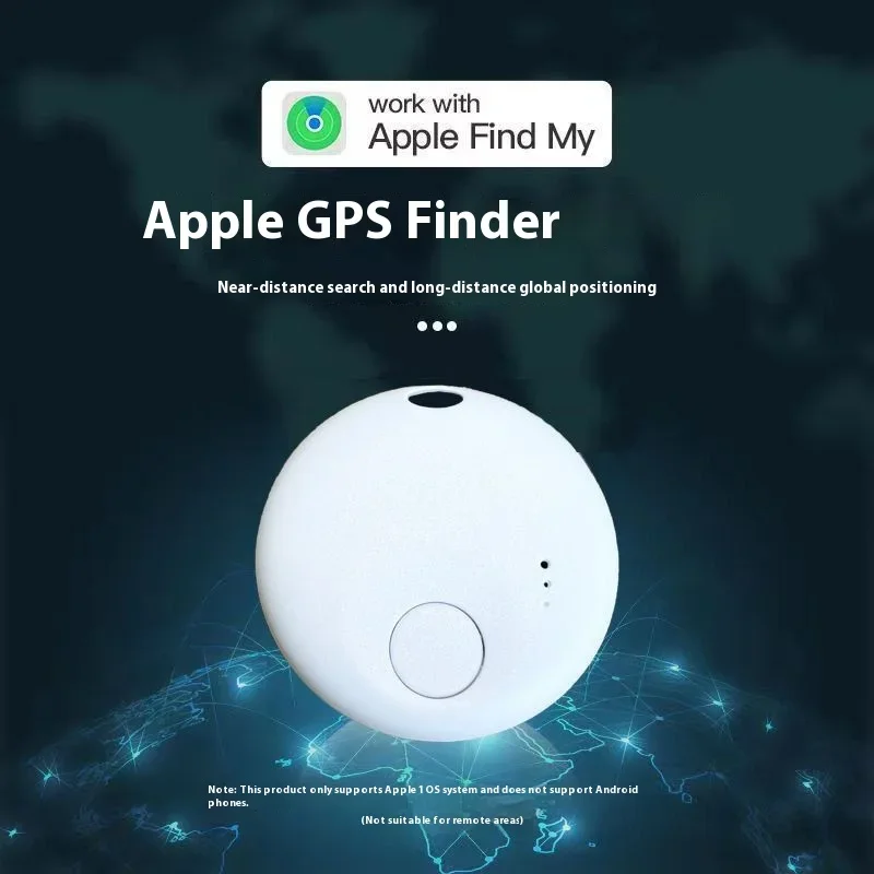 Mini Airtag Met Sleutelhanger Voor Autosleutel Voor Huisdieren Smart Gps Tracker Compatibel Met Apple Find My App Kinderen Ouderen Anti-Verloren Vinder