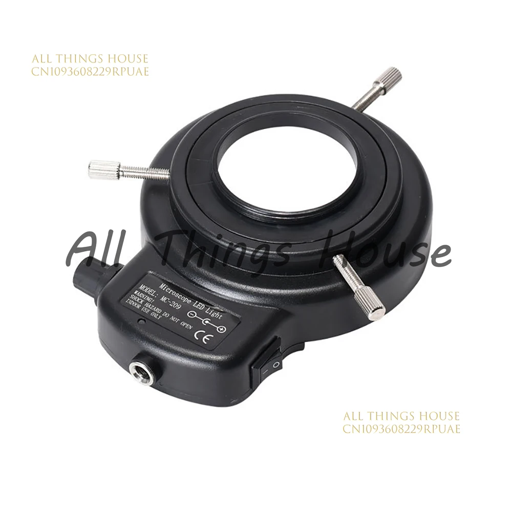 قابل للتعديل مصدر ضوء المجهر LED مصباح مصمم على شكل حلقة مصدر الضوء الصناعي 144 حبيبات مصباح مستديرة متفاوتة الأحجام 63 مللي متر MIC-209 الظل الشفاف بالكامل #5