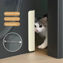 Cat door free entry cat two-way door opener automatically closes the door, pet leaves a door hole and puppy enters and exits