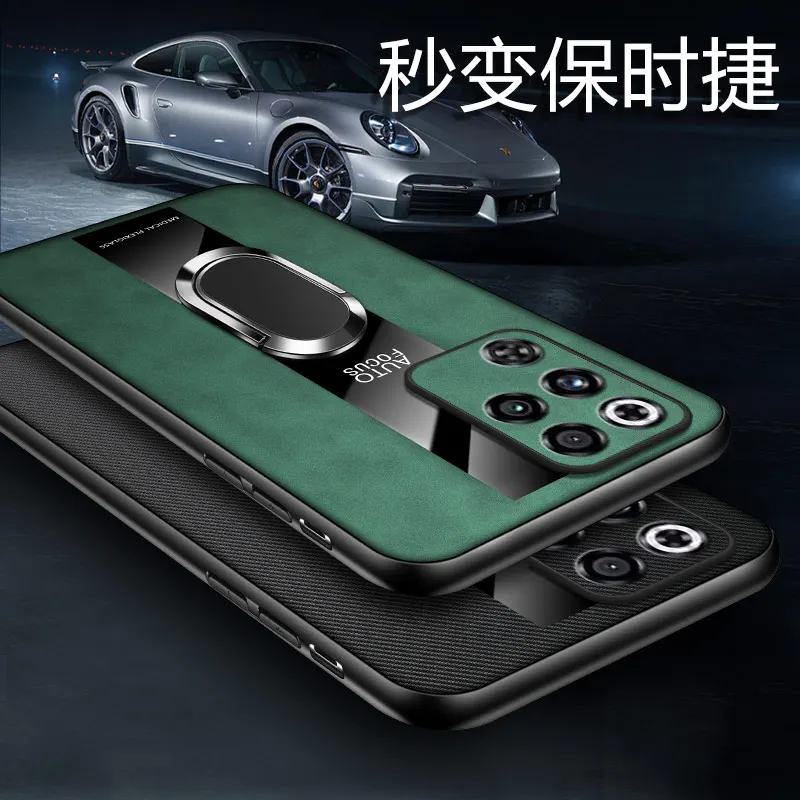 Untuk Red Magic 11 Pro Case Luxury Leather Porsche Stand Cover Untuk Red Magic 11 Pro Shockproof Bumper Funda