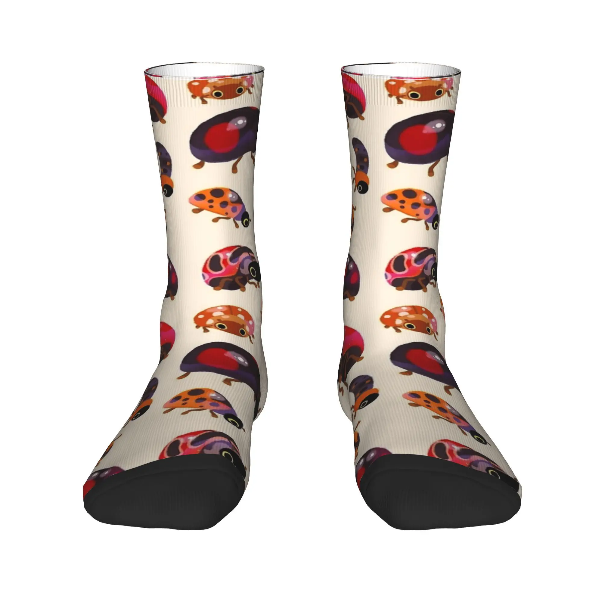 Lady beetles Insects Socks  Non-Slip Stockings Men Breathable Running Sports Socks Winter Gothic Design Socks