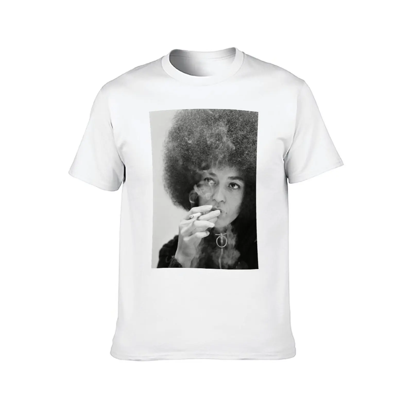 Angela Davis Smoking T-Shirt vintage clothes cute tops funny gifts funny t shirts men