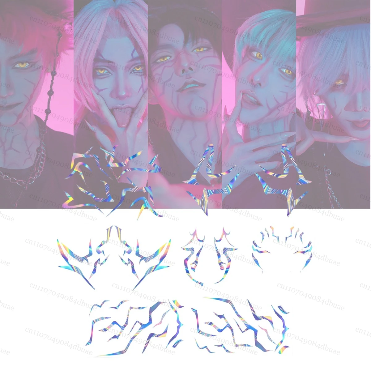 Film Kpop Demon Hunters Tijdelijke tatoeages Verwijderbare tattoo-stickers voor kinderen Feestartikelen Decoratie Geschenken