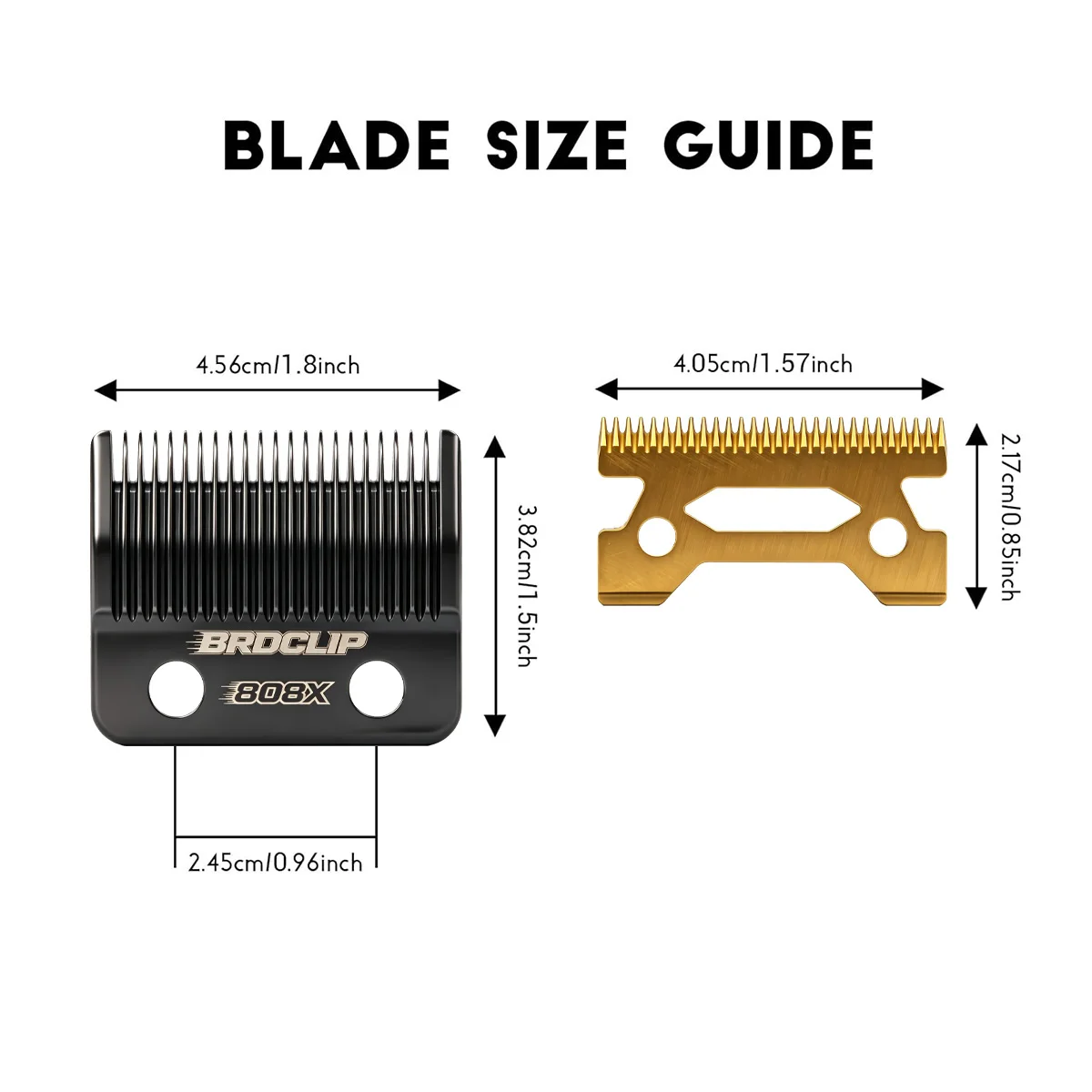 Echo Blade 808M-X-C Professional Electric Hair Clipper Blade for BRD-106、108、FA1C、8148、1919、8004、X1、M10、M5、R77F Multiple Models
